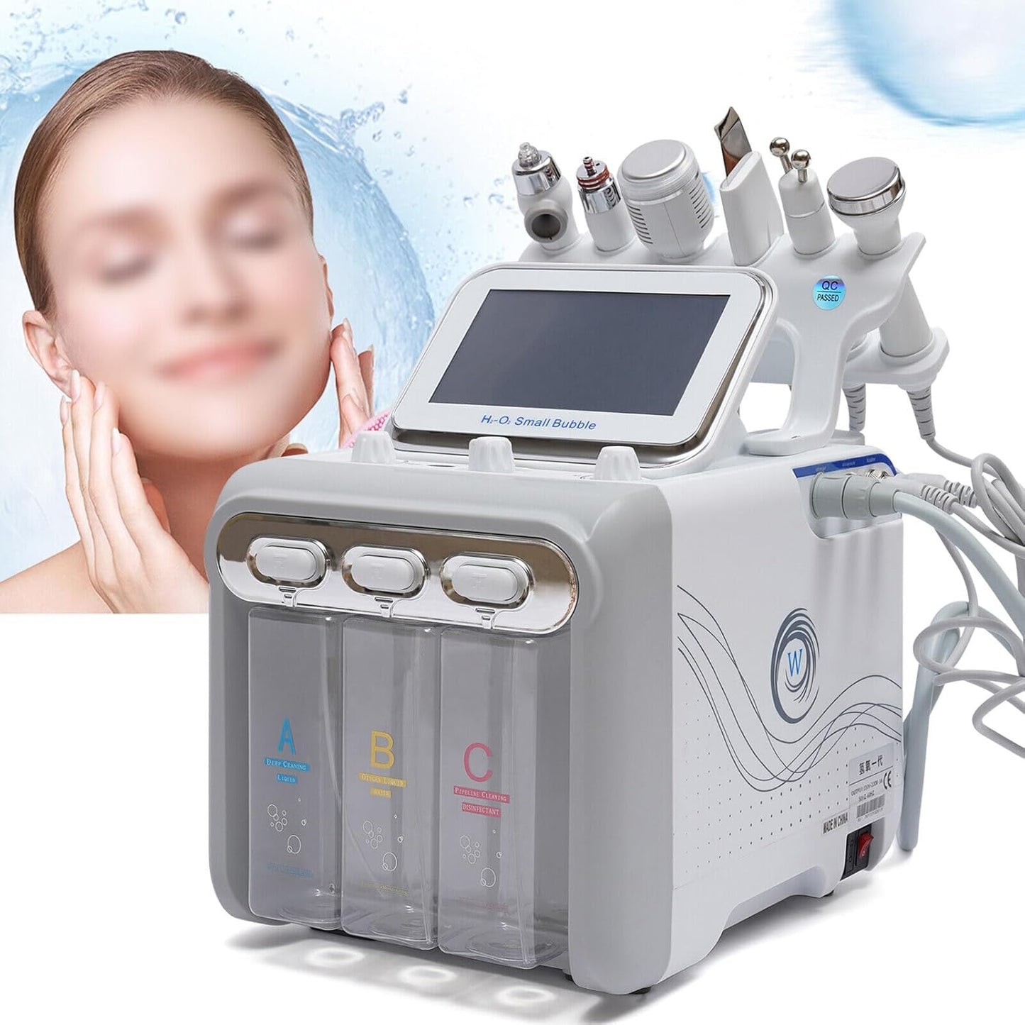 6 In 1 Hydro Dermabrasion Water Facial Skin Care Anti-Aging Skin Care Machine AU
