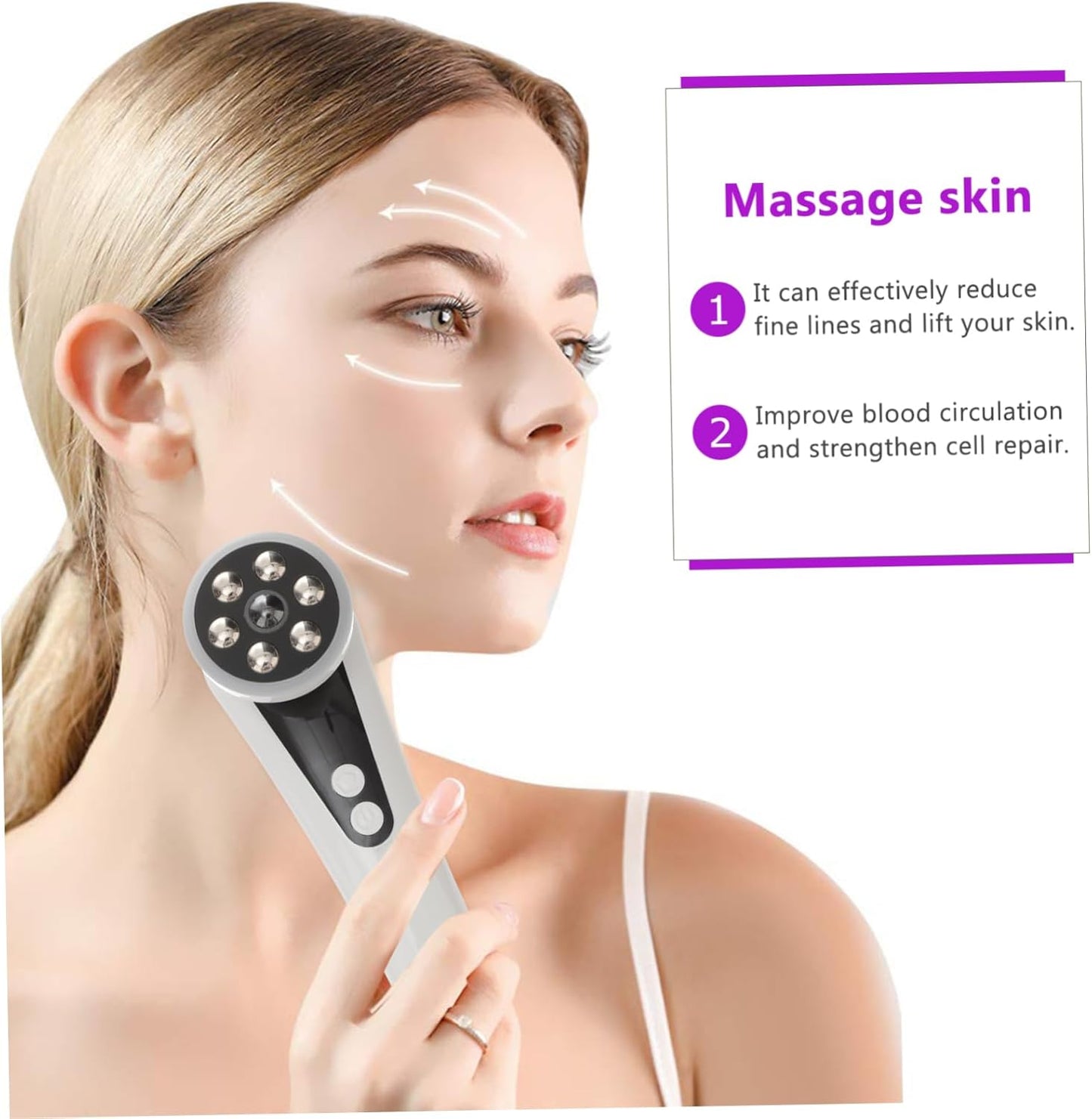 FOMIYES Facial Device for Skin Care Portable Tool for Deep Cleansing Skin Refreshing and Elasticity Boosting Enjoy Spa Like Treatment