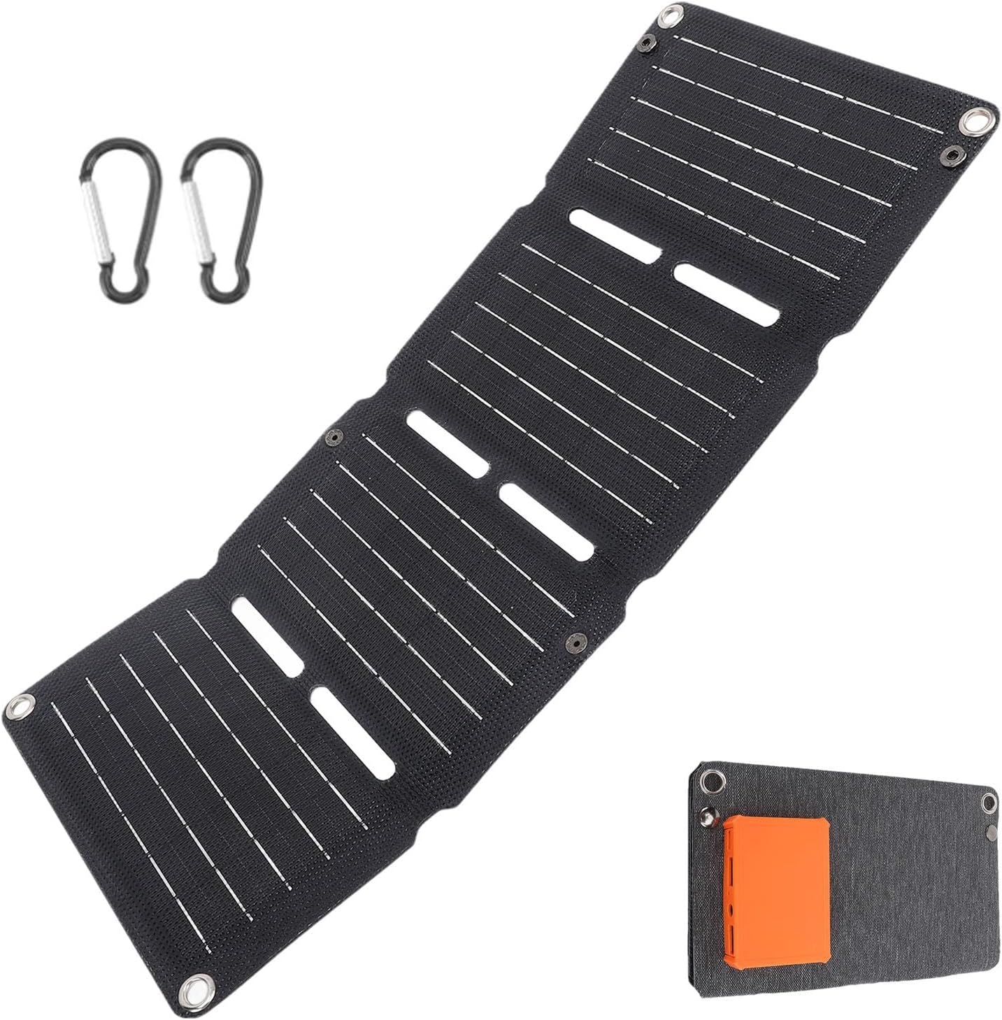 lyanny Portable Solar Power Charger Bag - Solar Power Phone Charger Bag - Portable Charger Power Bank, Folding Bag Camping Solar Charger for Outdoor Camping Hiking Urgent