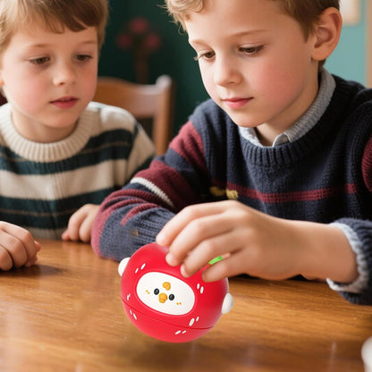 Nuytghr Rotating Top, Cartoon Fruit, 6.5x5.8x5.3cm, Learning Toy, Educational Play, Balance Game, ABS, Lightweight Build, Preschool Classroom, for Home School Activity Use