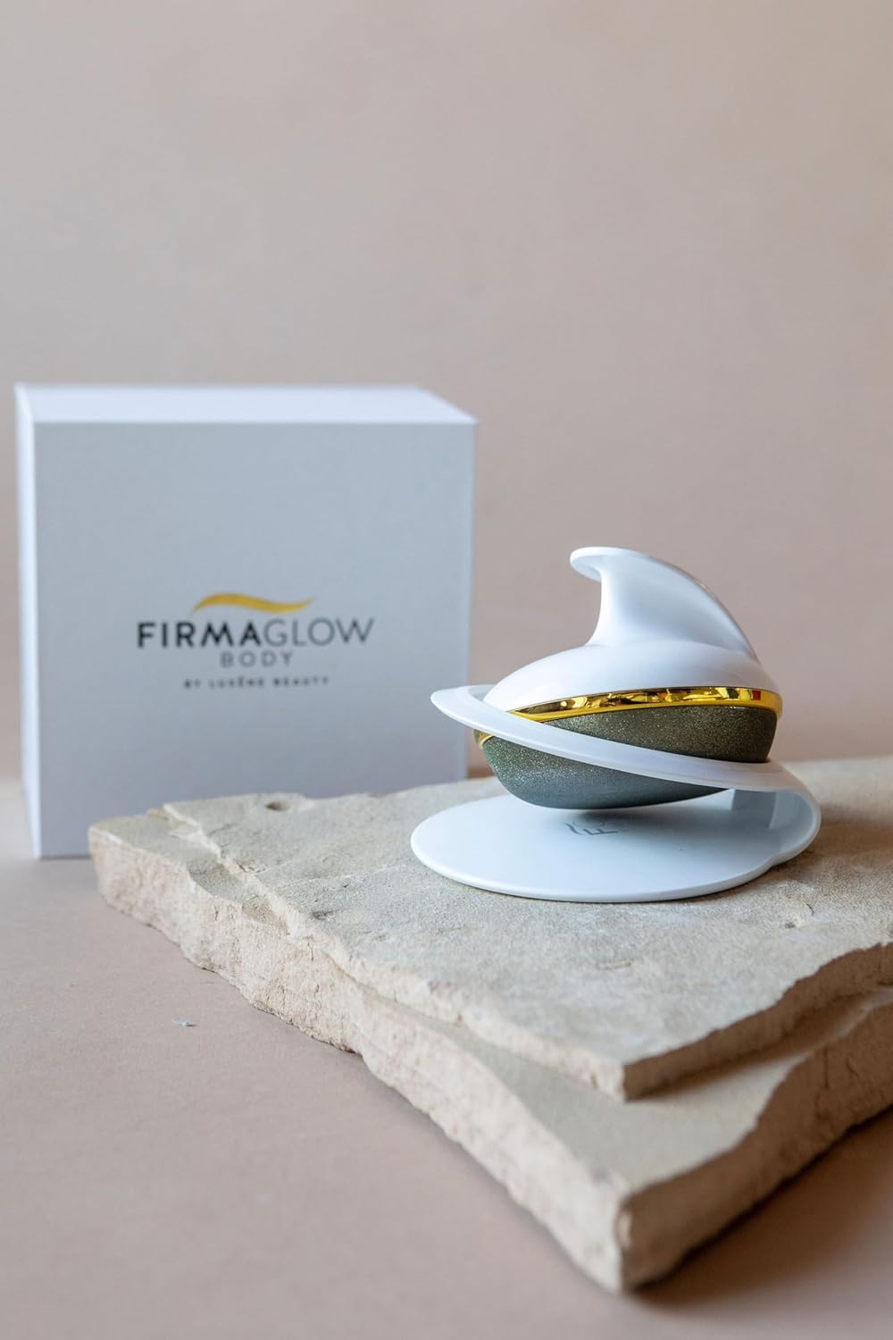Luxene Beauty FIRMAGLOW® Body Microdermabrasion Device - Home Skin Care Tool for Anti-Aging, Skin Tightening, and Exfoliation - Diamond Surface - Spa Quality - All Skin Types