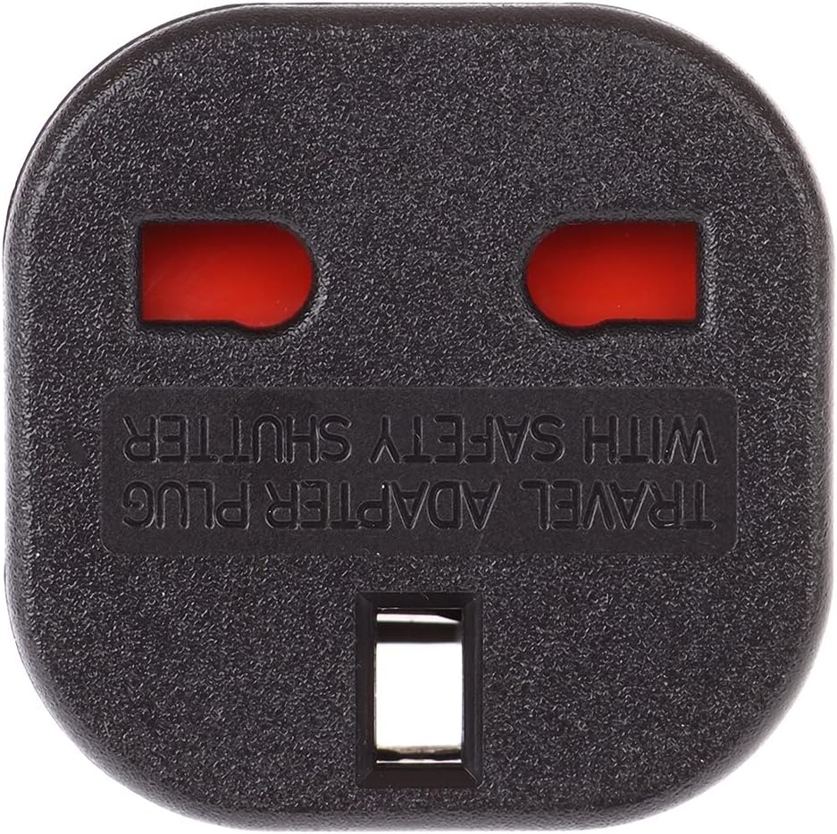 Cablepelado - UK Plug to EU Plug Adapter - Black