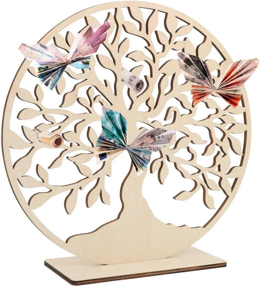 VIDSTW Home Decorations, Tree of Life Wooden Decoration, Home Objects Gift Idea, Wooden Tree of Life, Home Decorative Figurines for DIY, Wedding Decorations