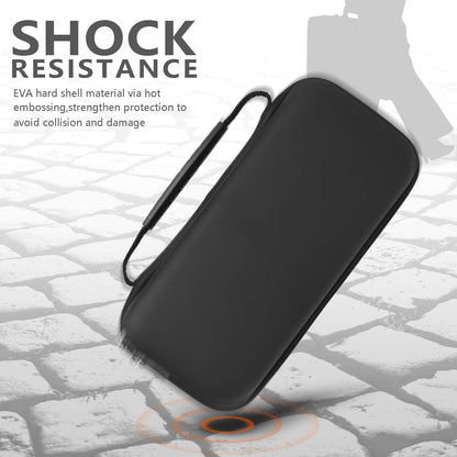 Case for Nintendo Switch Lite Accessories, YUANHOT Portable Travel Bag for Switch Lite Games Protective Case & Tempered Glass Screen Protector & 6 Thumb Grip Caps - Black