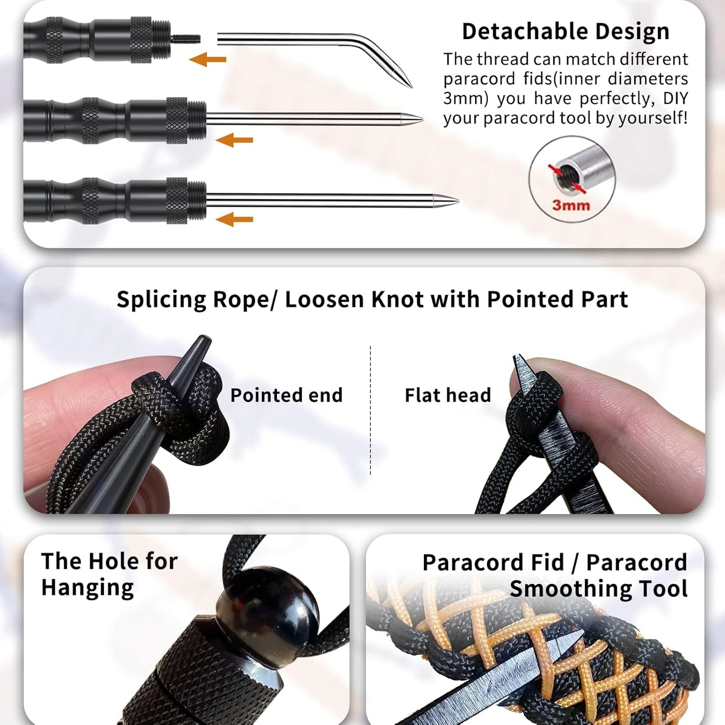 WILDAIR Paracord Bracelet Jig Kit-Pro Paracord Tool Kit with Marlin Spike Pro Paracord FID Set Adjustable Length Weaving DIY Craft Maker Tool Paracord Bracelet Maker Pro Edition, Khaki, Jig12-Pro
