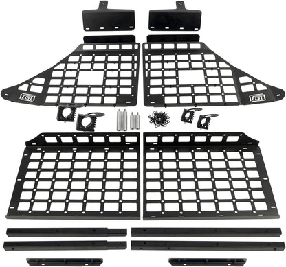HIGH FLYING for Toyota 4Runner 2010-2024 Modular Storage Molle Panel System Trunk Shelf Luggage Carrier Cargo Racks Trunk Organizer Aluminum Alloy Whole Kit