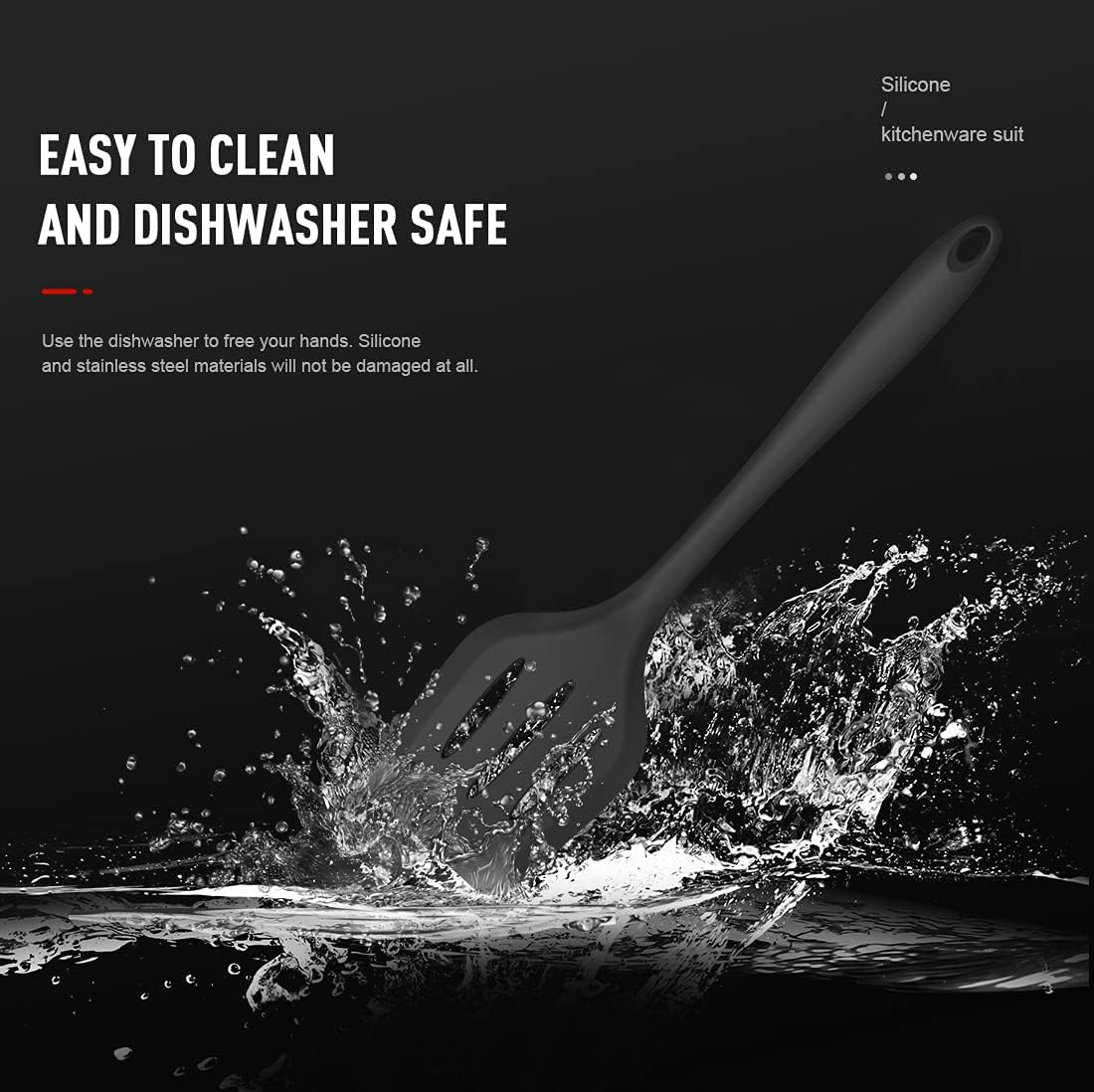 Silicone Cooking Utensils Set - 446°F Heat Resistant Kitchen Utensils,Turner Tongs,Spatula,Spoon,Brush,Whisk.Kitchen Utensil Gadgets Tools Set for Nonstick Cookware.Dishwasher Safe (BPA Free)