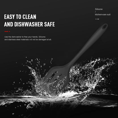 Silicone Cooking Utensils Set - 446°F Heat Resistant Kitchen Utensils,Turner Tongs,Spatula,Spoon,Brush,Whisk.Kitchen Utensil Gadgets Tools Set for Nonstick Cookware.Dishwasher Safe (BPA Free)