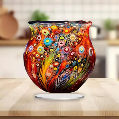vasi acrilici variopinti vaso decorativo da interno vasi decorativi interno moderni oggettistica per la casa moderna，Adatto a soggiorno, matrimonio, cena, tavolo da pranzo, festa, ufficio, ecc.