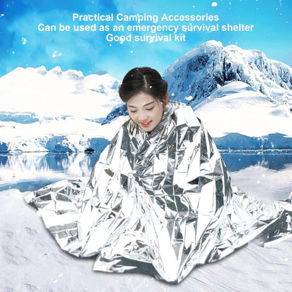 Emergency Space Blankets, Emergency Tent Reusable Foldable Lightweight PET Aluminum Film Thermal Blanket Survival Shelter for Hiking Camping