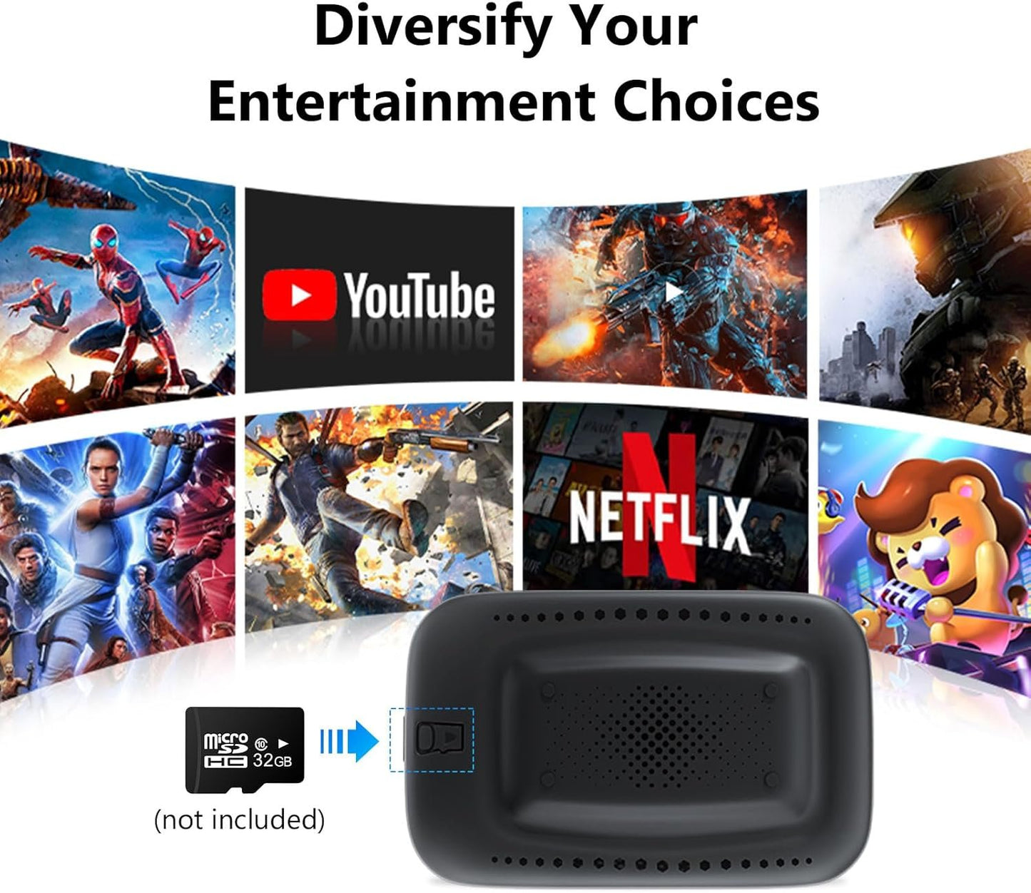 EONON Wireless CarPlay & Android Auto Adapter - Dual-Band WiFi, Bluetooth 5.0, Plug & Play for Cars with Wired CarPlay/Android Auto