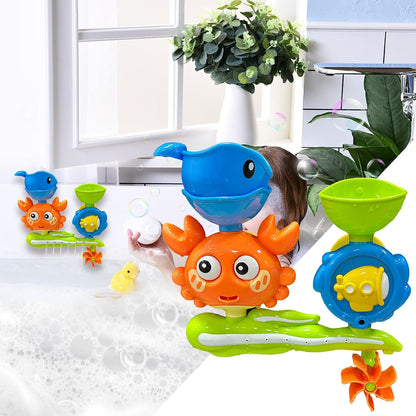 Suction Bath Toys, Shower Water Play Set, Fun Interactive Design, Strong Suction Attachment, Bathroom Entertainment, Ideal for Kids, Bathtub, Beach, Swimming, Travel, Daily Use