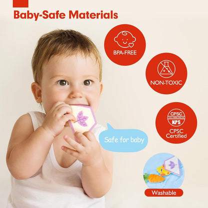 hahaland Montessori Busy Books for 1 Year Old, Farm Animals Busy Board for Toddlers 1-3 Montessori Toys 1 Year Old Boy Girl, Early Education, Independent Learning, Self-Exploration Travel Toys