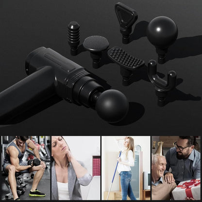 LINGTENG Portable Massage Gun With Carry Case, Deep Tissue Type-C Charging, Gifts