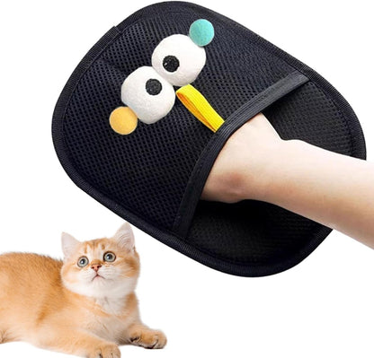 Pet Hair Removal Gloves, Static Cleaning Glove, 8.66x6.3in Reusable Dog Grooming Brush, Gentle Detailing Tool, Washable Authentic for Scratching, Bathing, Grooming