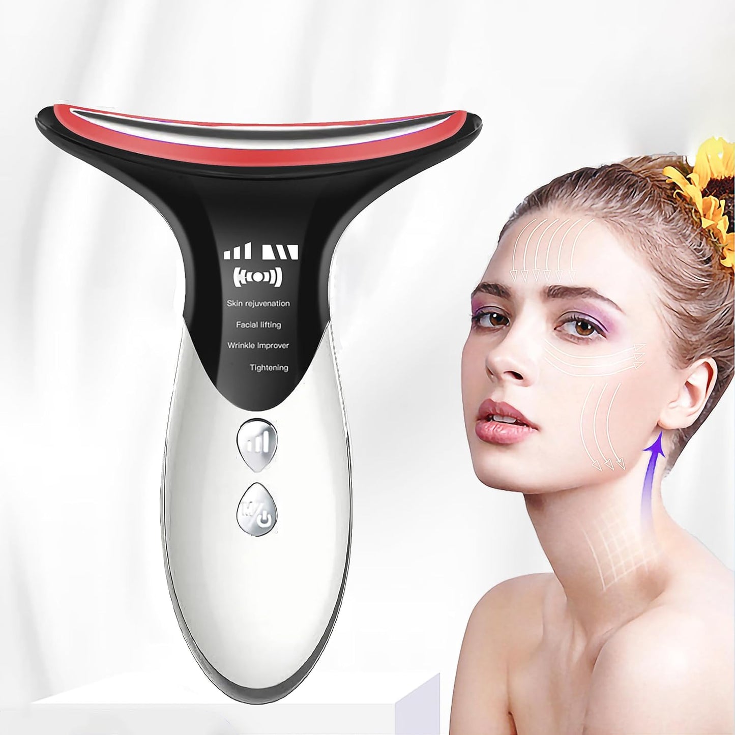 KMHORSE Facial Wand for Face, Face Massager,Facial & Neck Massager, Skin Care Tools for Face, Eye, Neck, Face & Neck Beauty Device