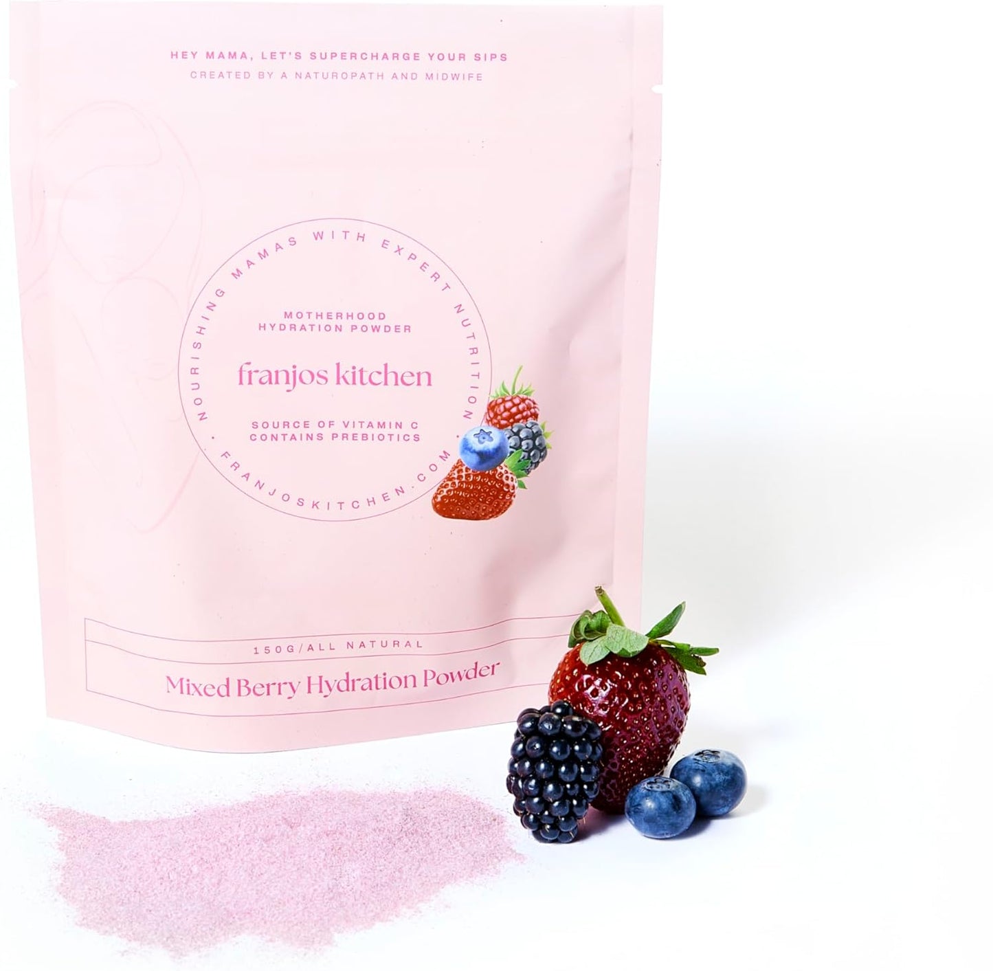 Franjos Kitchen Motherhood Hydration Powder - Mixed Berry & Coconut