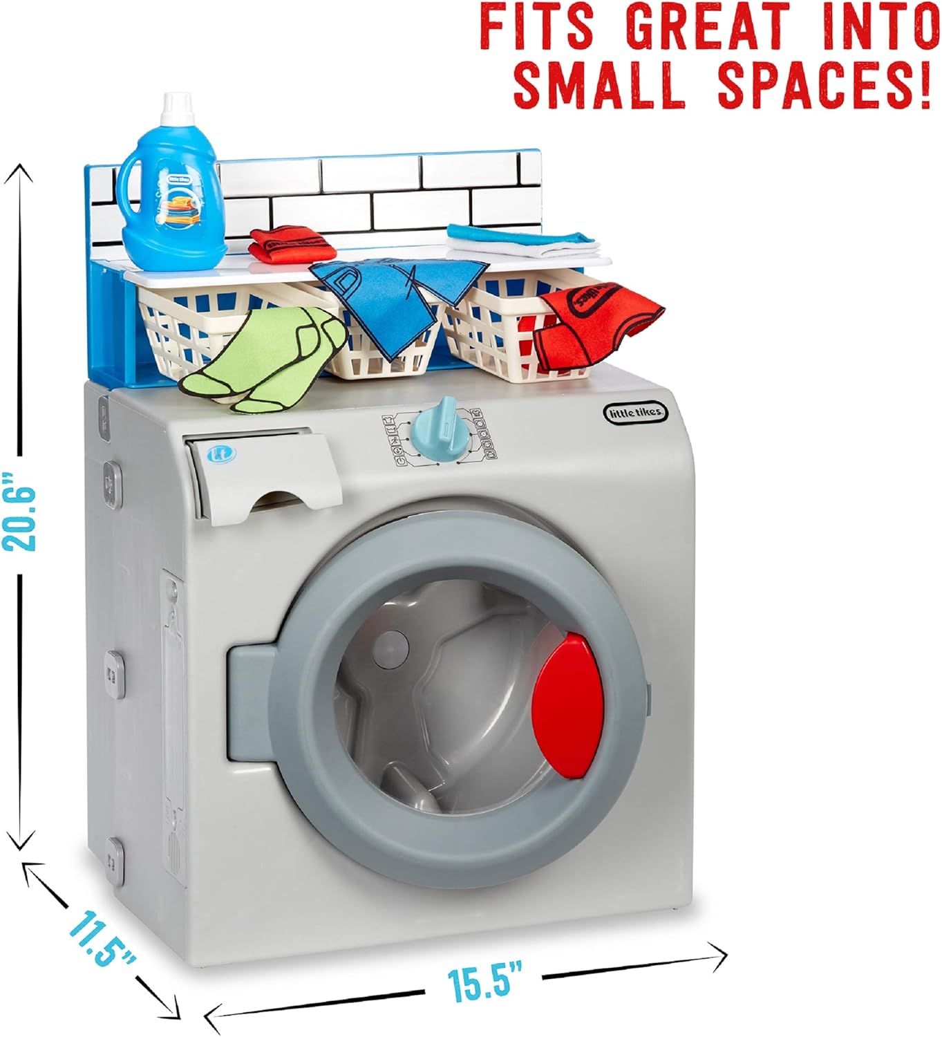 Little Tikes First Washer-Dryer - Interactive & Realistic with Sounds - Pretend Play Appliance for Kids