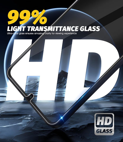 Orzero (3 Pack) Compatible for Samsung Galaxy A06, A05, A05s Tempered Glass Screen Protector, 2.5D Arc Edges, 9H Hardness, High Definition, Bubble-Free