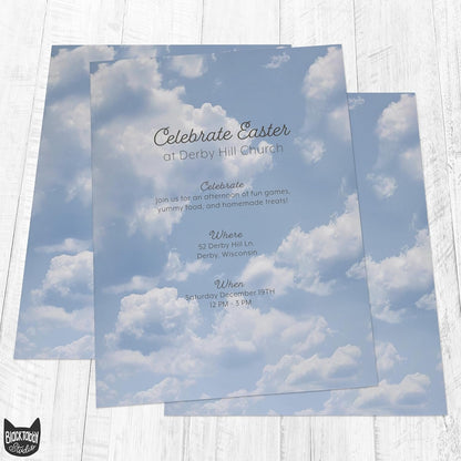 Cloud Stationery Paper - 60 Sheets Decorative Printer Paper for Inkjet/Laser