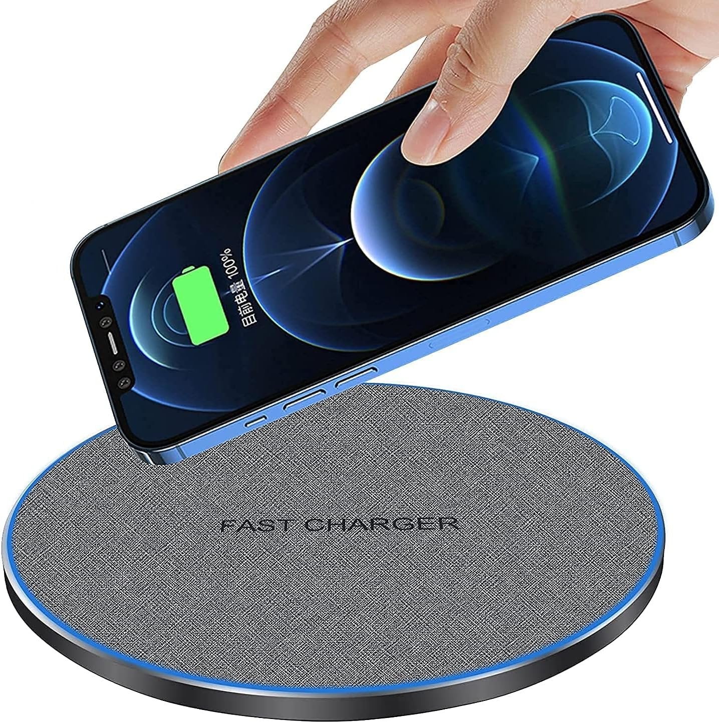 Wireless Charger Fast Wireless Charging Pad 20W Max Compatible with iPhone 11 12 13 14 15 16 Pro Max/Pro/XR/XS/8 Plus,Galaxy S24/S23/S22/S21/S20/Note 20/10, AirPods Pro etc. (No AC Adapter)