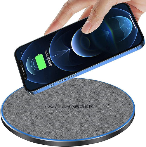 Wireless Charger Fast Wireless Charging Pad 20W Max Compatible with iPhone 11 12 13 14 15 16 Pro Max/Pro/XR/XS/8 Plus,Galaxy S24/S23/S22/S21/S20/Note 20/10, AirPods Pro etc. (No AC Adapter)