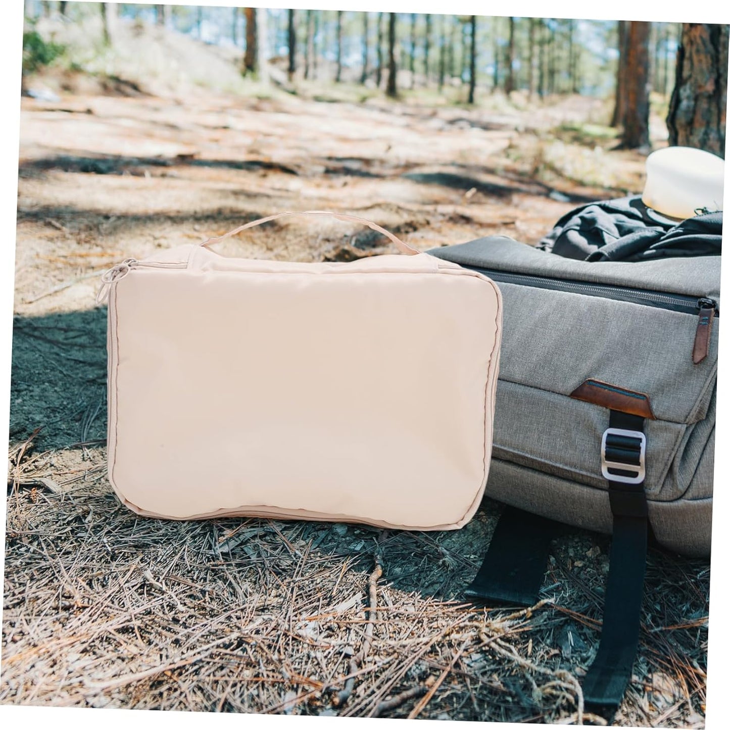 7 Pieces Travel Bag Packing Cubes for Makeup Various Sizes Travel Organizer Case for Travel Essentials Packing Cubes for Travel Bag with Window Fabric