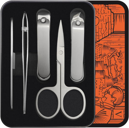 "konovo 5 Pieces Nail Clipper Set Konovo Stainless Steel Manicure Kit Travel Nail Care Kit Nail Clippers for Men Toenail Clippers or Nail Clippers Nail Clippers for Nail Clippers