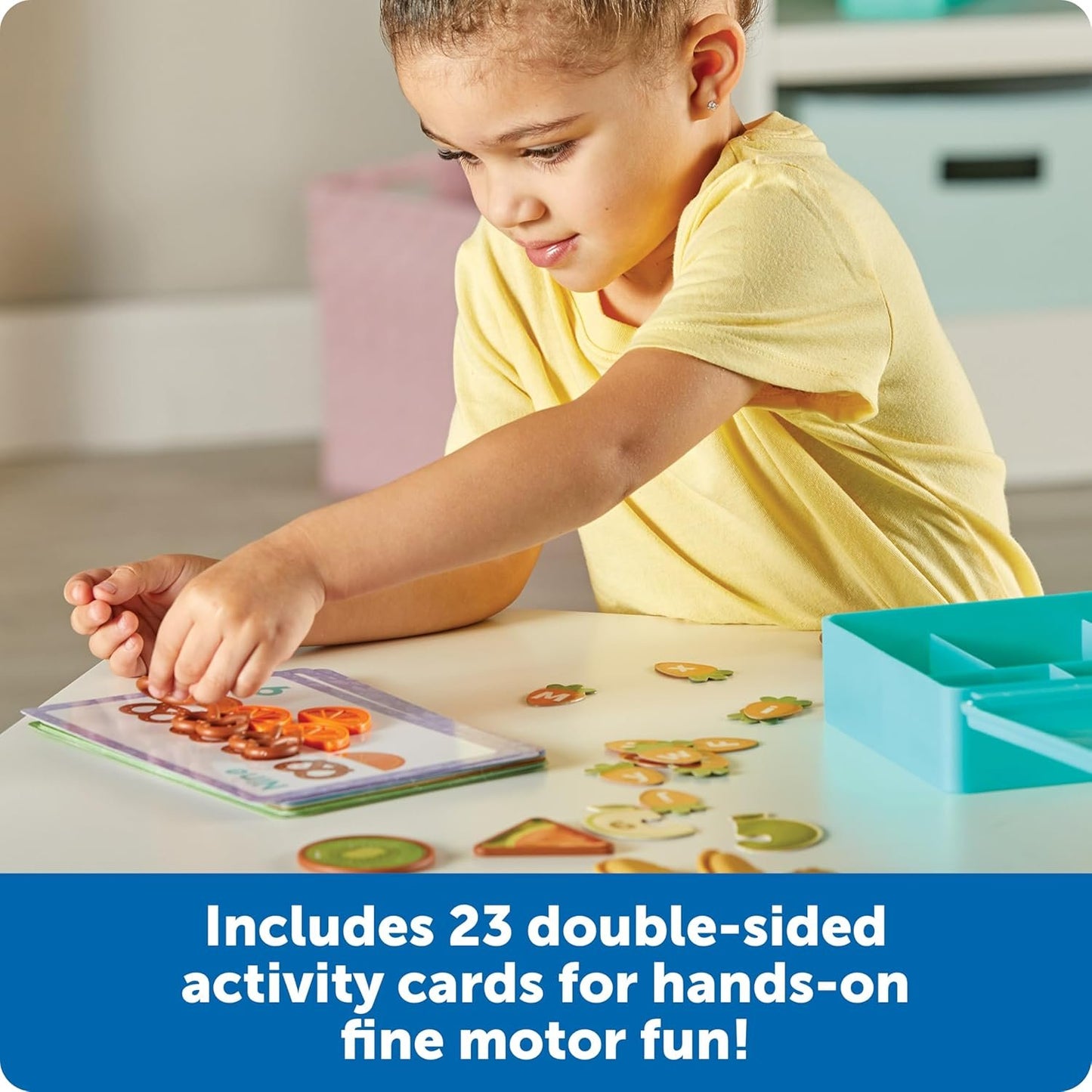 Learning Resources Let's Go Bento! Learning Activity Set, 78 Pieces, Ages 3+, Preschool Learning Activities, Toddler Toys, Learning & Education Toys, Feelings and emotios, fine Motor Skills