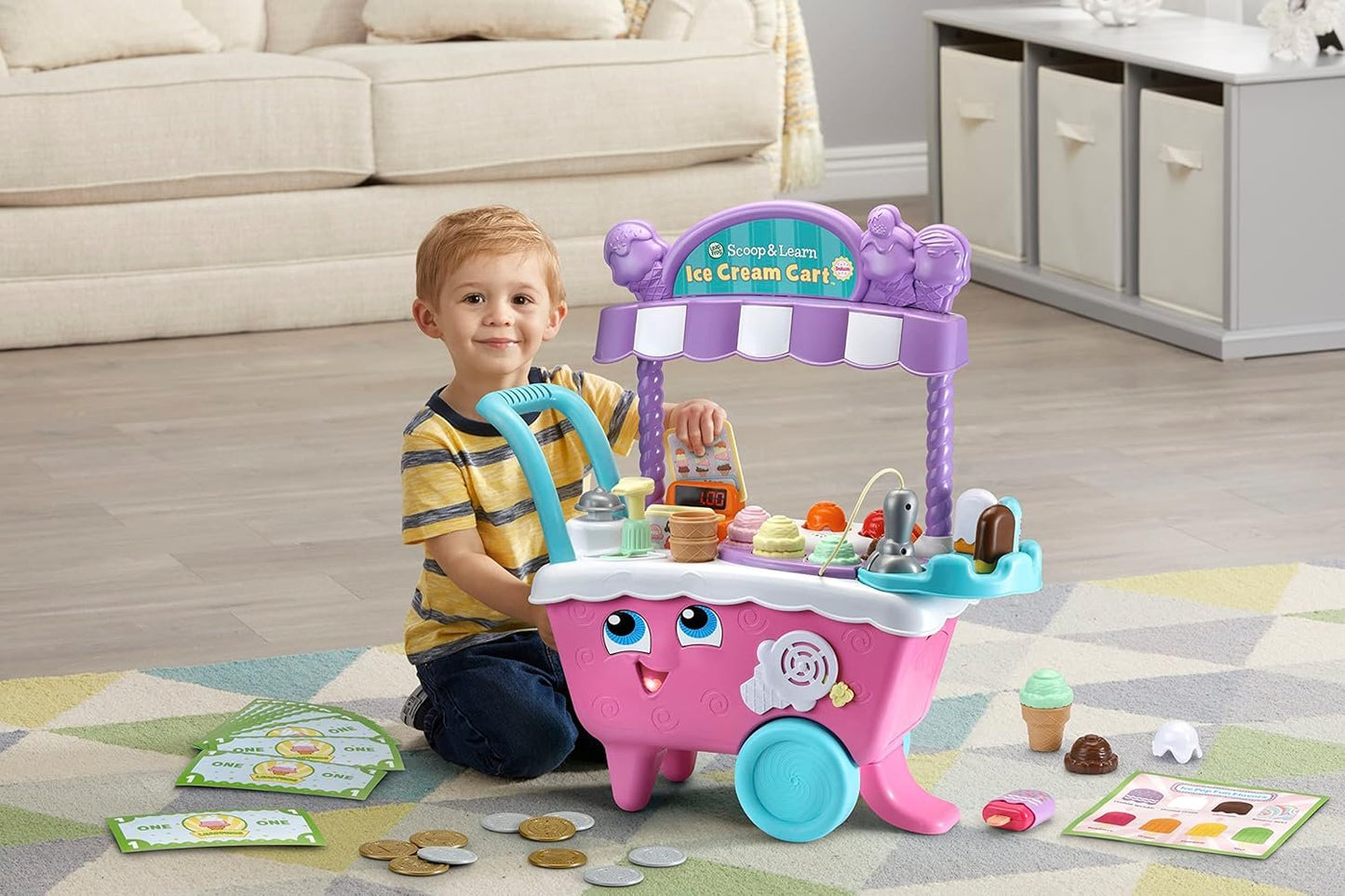LeapFrog Scoop & Learn Ice Cream Cart Deluxe (Amazon Exclusive) Frustration Free Packaging