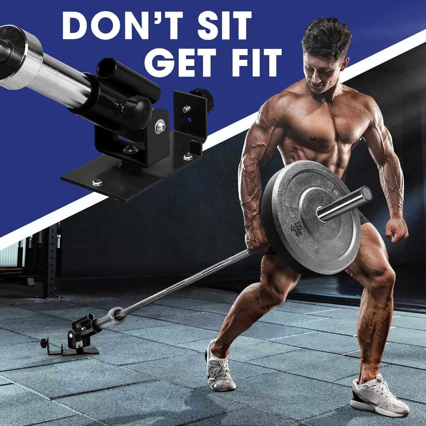 Yes4All Deluxe T-Bar Row - Landmine Attachment - Landmine Base – 2 Options: Platform And Insert – Full 360° Swivel – Fits 1” Standard and 2” Olympic Bars - Great for Home Gym