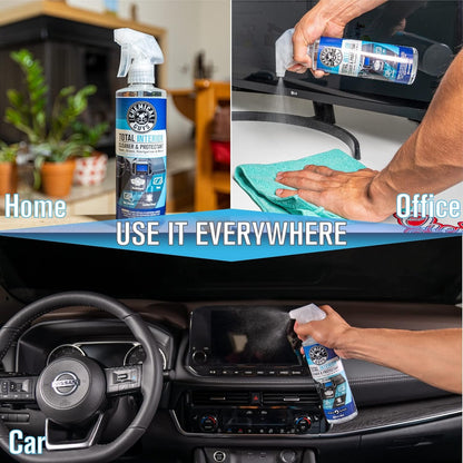 Chemical Guys Total Interior Cleaner and Protectant, Safe for Cars, Trucks, SUVs, Jeeps, Motorcycles, RVs & More, 16 fl oz, (2 Pack) SPI2201602