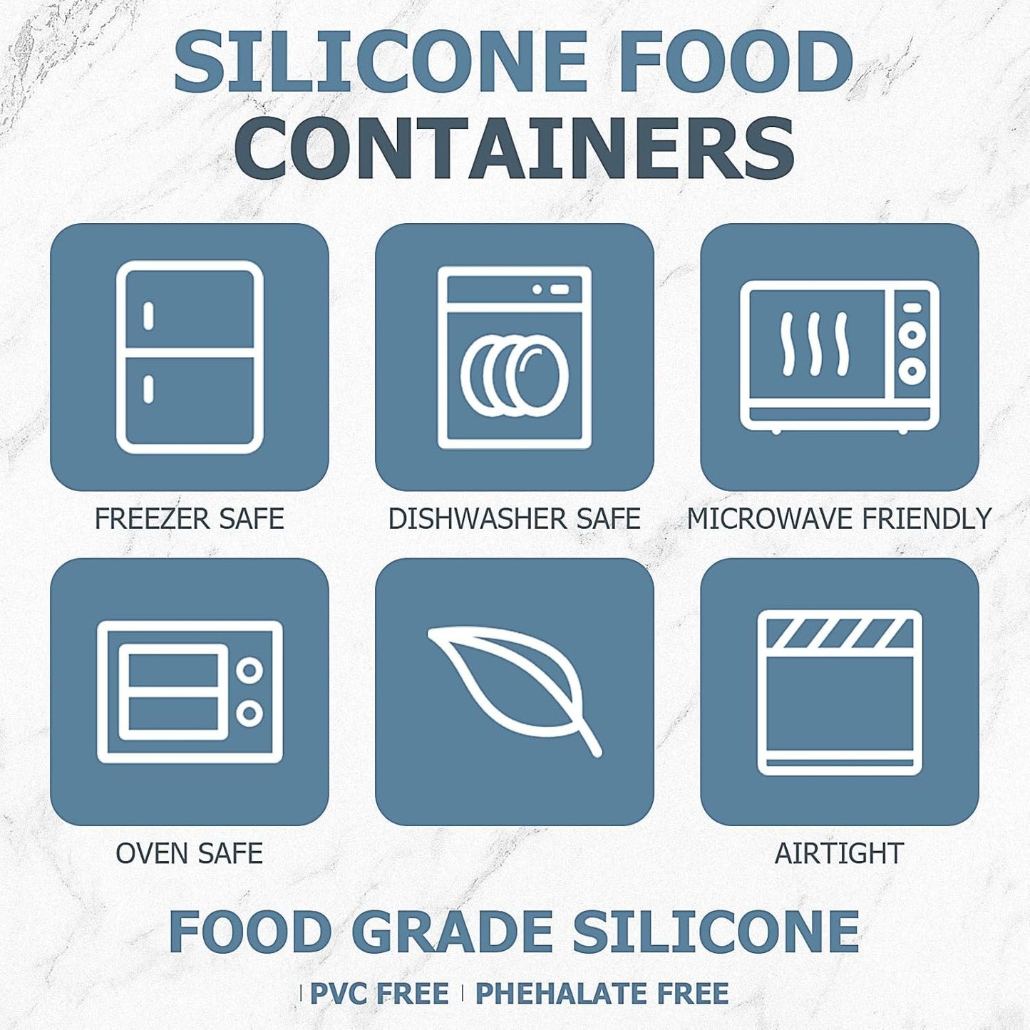 9 Pack Silicone Food Storage Containers,Nesting Silicone Food Containers with Airtight Lids,Reusable Bento Box Snack Lunch Containers for Camping, 3 Size(6.7oz, 10oz, 20oz)