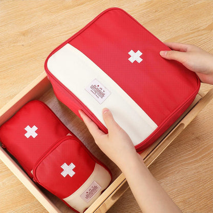 LXWHAYBVJ Empty First Aid Bag Emergency Kit, First Aid Bag, First Aid Kit Bag Empty for Home, 3 Pcs First Aid Bag Empty, First Aid Kit Bags Portable Travel Empty Medicine Bags 3 Size Waterproof(Red)