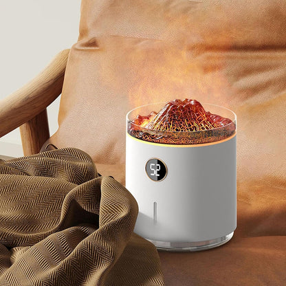 Flame Fire Essential Oil Diffuser, Adjustable Aromatherapy Mist Diffuser with Remote Control, Timeable, Lights for Large Room Home Office Yoga, Ultra Quiet Flame Air Aroma