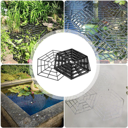 Pond Netting, Fish Protector with Hexagonal Mesh, Shrimp Safety Cover, Protective Tools Set, for Garden Accessories, Defending Against Herons, Raccoons, Outdoor Use, 10.55x10.55 inches