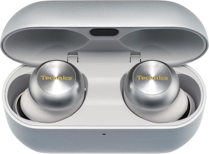 Technics EAHAZ100 Reference Class Hi-Fi True Wireless Earbuds with Dolby Atmos and Noise Cancelling, Silver