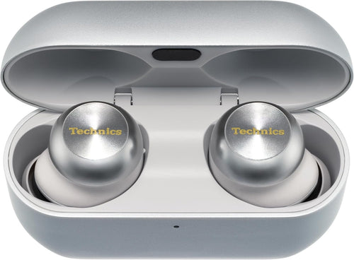 Technics EAHAZ100 Reference Class Hi-Fi True Wireless Earbuds with Dolby Atmos and Noise Cancelling, Silver