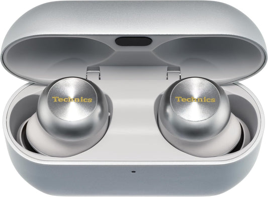 Technics EAHAZ100 Reference Class Hi-Fi True Wireless Earbuds with Dolby Atmos and Noise Cancelling, Silver