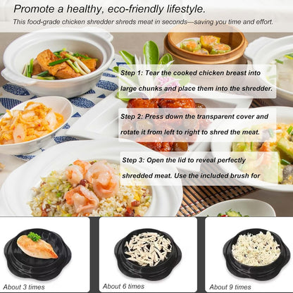 Chicken Shredder, Ground Beef Chopper Tool, Chicken Shredder Tool Twist Meat Shredder Kitchen Gadgets for Meat Shredder Tool Twist Kitchen Essentials, Kitchen Accessories Kitchen Gadgets