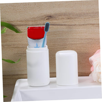 CHILDWEET 2 Pcs Travel Toothbrush Holder Lightweight Portable Toothbrush Case for Hygiene The Go Material for Travel Toiletries Camping