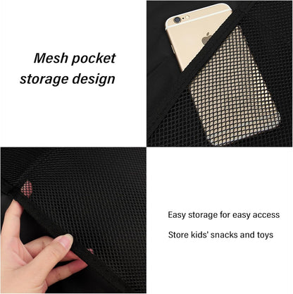2PCS Car Seat Protector for Baby Carseat,Waterproof Kick Mats Back Seat Cover for Kids,Universal Car Back Seat Organizer Car Accessories Interior for Most Cars Trucks SUVs(Lanyard mounting)