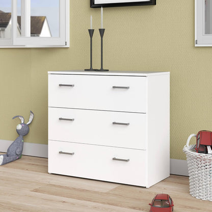 Dmora - Addie Chest of Drawers, Multi-Purpose Settimino, Bedroom Dresser, Cabinet with Drawers, 74 x 36 x H 70 cm, White