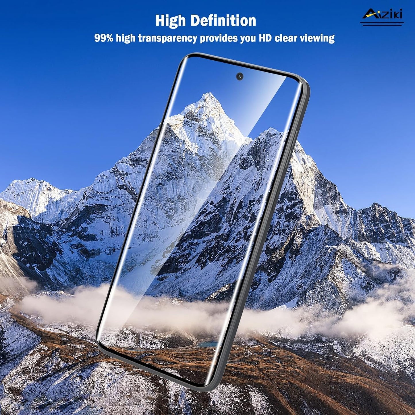 Aiziki (2 Pack) Designed for Motorola Edge 2024 Screen Protector, 9H Hardness Tempered Glass, Ultra Resistant, Shatterproof, Bubble Free for Moto Edge 2024/Moto Eege 2023 Tempered Glass, Case Friendly