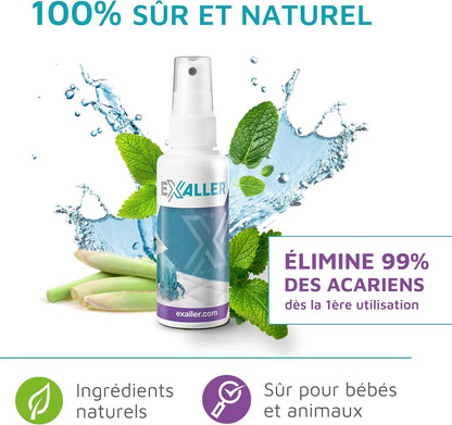 ExAller Anti Dust Mite Spray 300ml - Kills 99% of Mites - 16 Months Use - Laboratory Tested - Natural & Chemical Free - Allergist Recommended