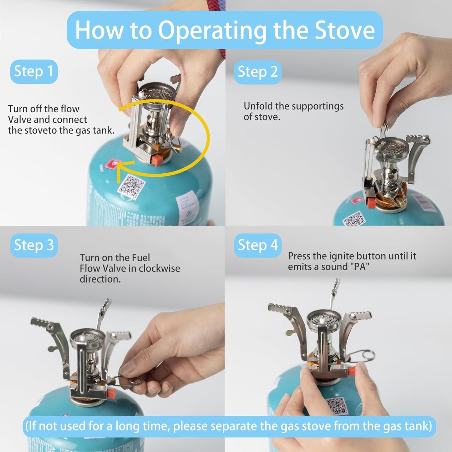 WAILAMHK 14pcs Camping Cookware Mess Kit with Lightweight Pot, Stove, Spork and Carry Mesh Bag, Great for Backpacking Outdoor Camping Hiking and Picnic