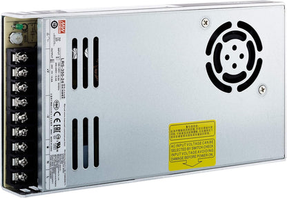 Meanwell Switch Power Supply Enclosed Structure 1 Output VIN = 180-264VAC, VDC = 240-370V, 24V, 350W