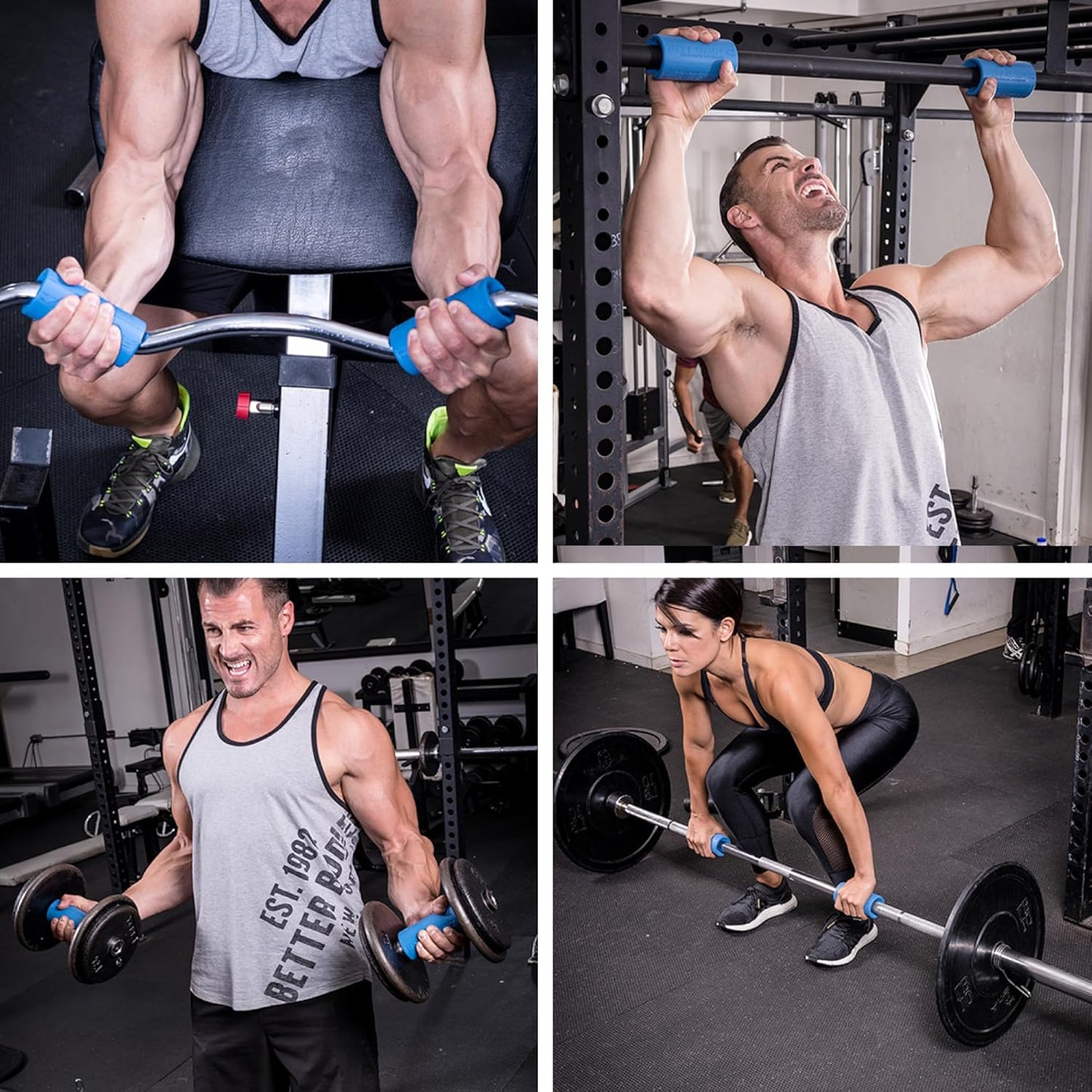 Fat Gripz Pro - The Simple Proven Way To Get Big Biceps & Forearms Fast (Winner of 3 Men’s Health Magazine Awards) (2.25” Outer Diameter)