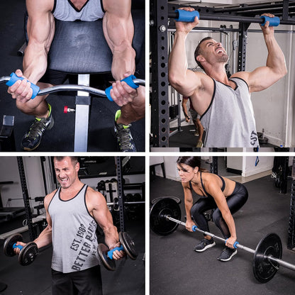 Fat Gripz Pro - The Simple Proven Way To Get Big Biceps & Forearms Fast (Winner of 3 Men’s Health Magazine Awards) (2.25” Outer Diameter)