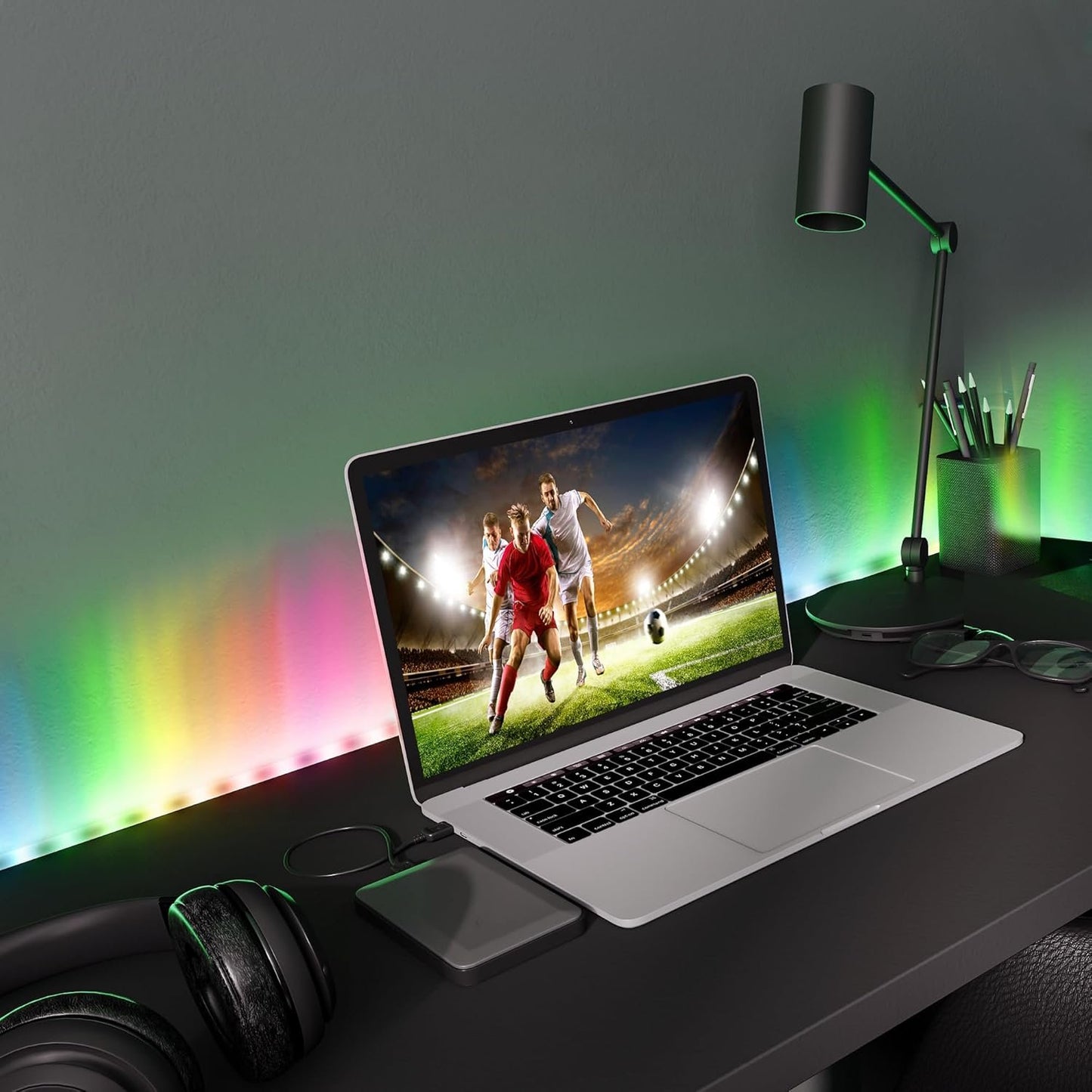 Monster Smart 16.4ft Indoor Multi-Color Light Strip, Sound Reactive, Razer Chroma